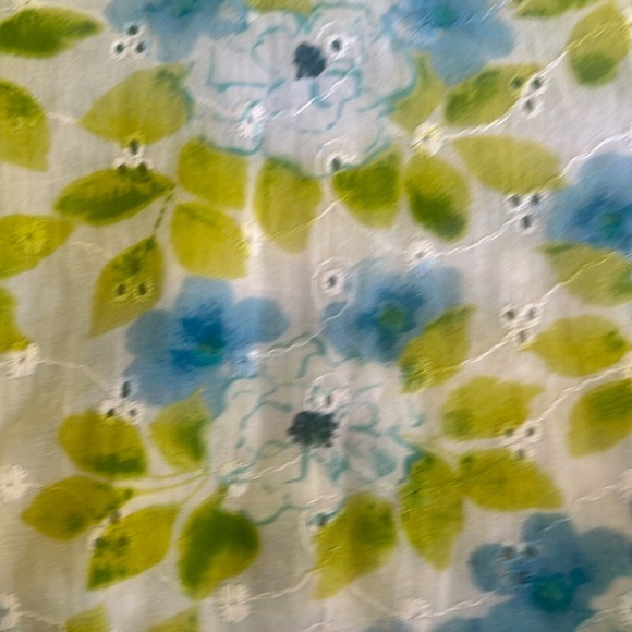 Blue and Green Floral 🌷Women's Button Down Shirt - Picture 6 of 6